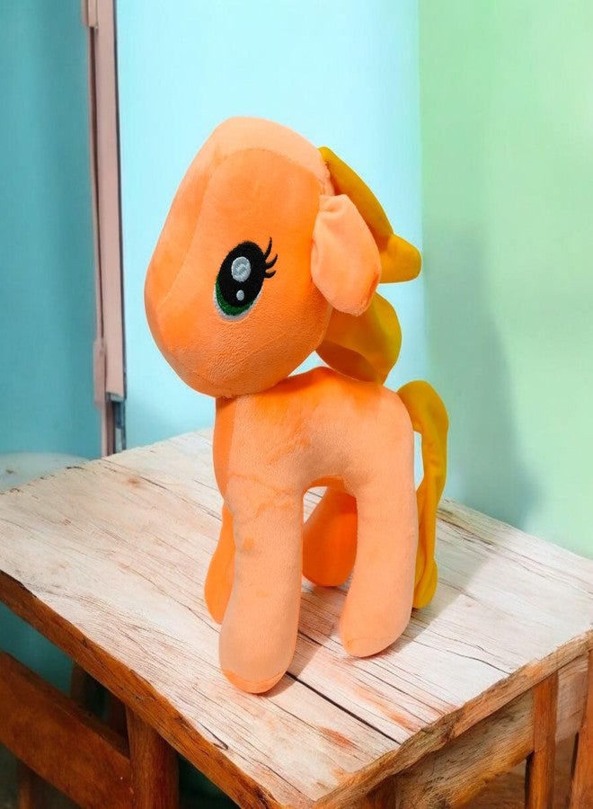 Yey Pony Soft Toy | Great Enchanting Gift for Girls/Kids | Soft Stuffed Plush Animal | Great Birthday Gift for Girls (Orange, 30 cm) - Image 5